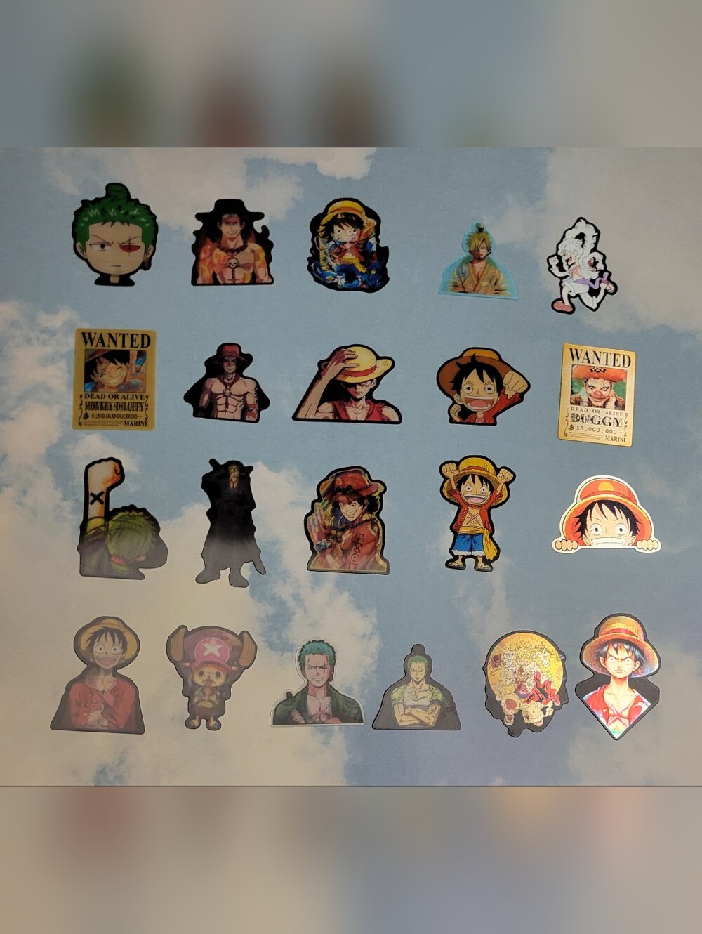 One Piece 3D Stickers Set Of 5 - Picture 7 of 10